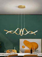 Minimalist White Linear LED Pendant Light