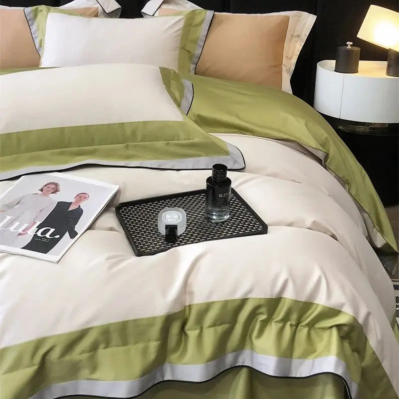 DecorBites™ 1000TC Egyptian Cotton Luxury Hotel Bedding Set - Queen/King Size