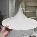 Minimalist Horn Pendant Light in Black or White