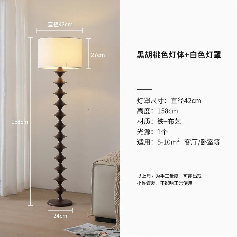 DecorBites™ مصباح أرضي LED بتصميم قرعي E27، إضاءة قائمة حديدية فنية زخرفية لغرفة المعيشة