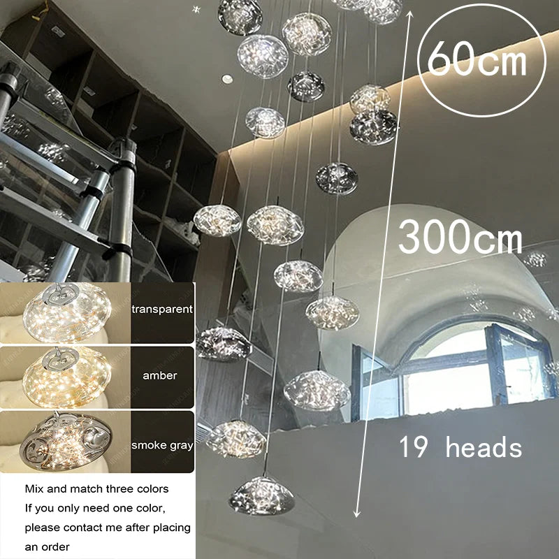 Modern Crystal Multi-Light Pendant Chandelier