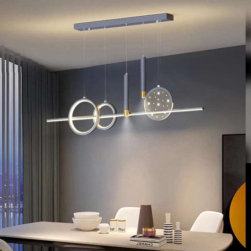 ثريات DecorBites™ LED المتدلية لغرف المعيشة والطعام العصرية
