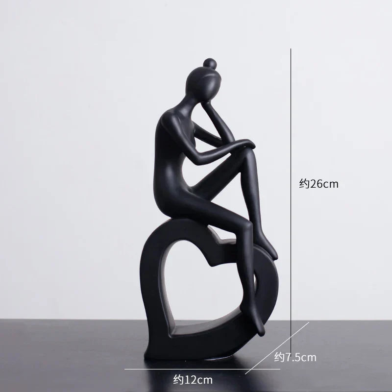 Abstract Figures Sculpture Modern Minimalism Decor Room Crafts DecorBites™ Aesthetics