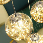 Gypsophila Glass Bubble Staircase Pendant Chandelier