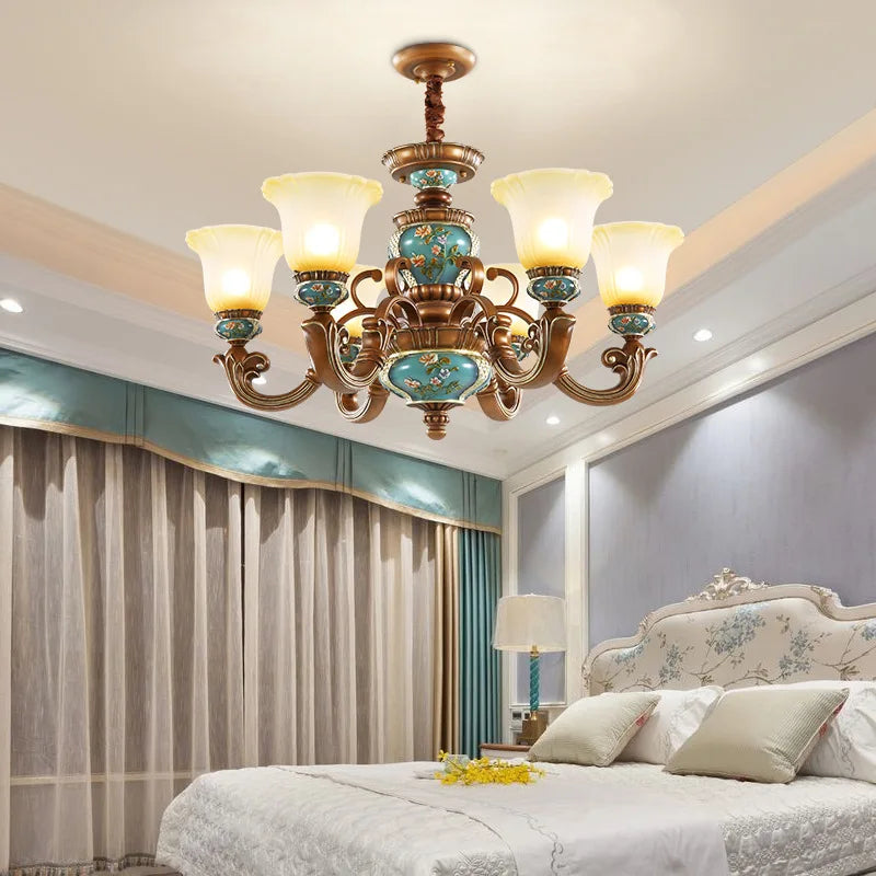 ثريا DecorBites™ الكلاسيكية من الراتنج لإنارة فاخرة لغرفة المعيشة وغرفة الطعام وغرفة النوم