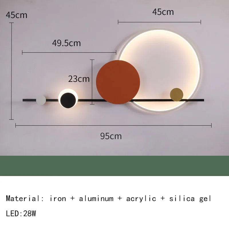 DecorBites™ Art Deco LED Wall Sconce: Modern Lighting for Hotel Restaurant Corridors