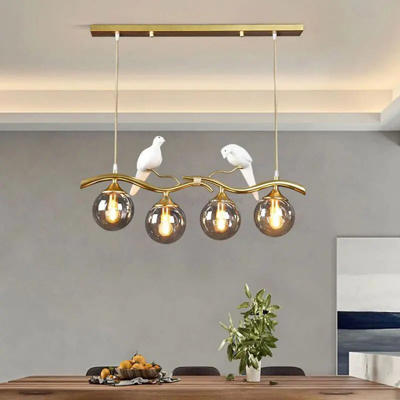 DecorBites™ مصابيح زجاجية متدلية لغرفة المعيشة والمطعم والكونتر، مصابيح LED للديكور الداخلي