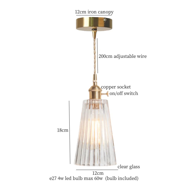 مصباح تعليق LED من الزجاج الأخضر DecorBites™ - مصباح معلق اسكندنافي حديث