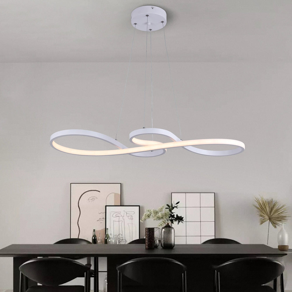 DecorBites™ Acrylic Chandelier LED Ceiling Light Minimalist Design for Dining Room