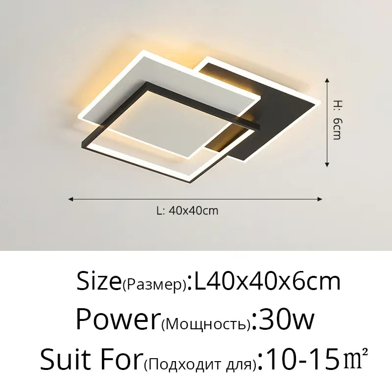 DecorBites™ ثريا LED: أضواء تعتيم عصرية لغرف المعيشة والطعام والمطبخ وغرف النوم والردهات المنزلية