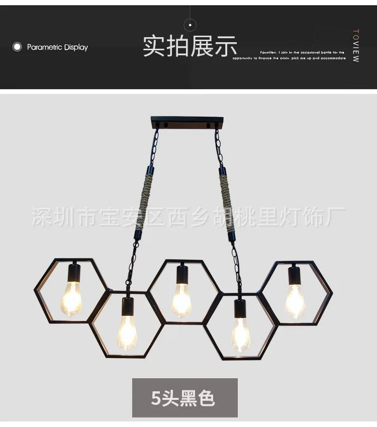 DecorBites™ Industrial Style Pendant Light for Bar, Restaurant - Retro Creative Personality
