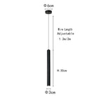 Nordic Black Double Cylinder Pendant Light
