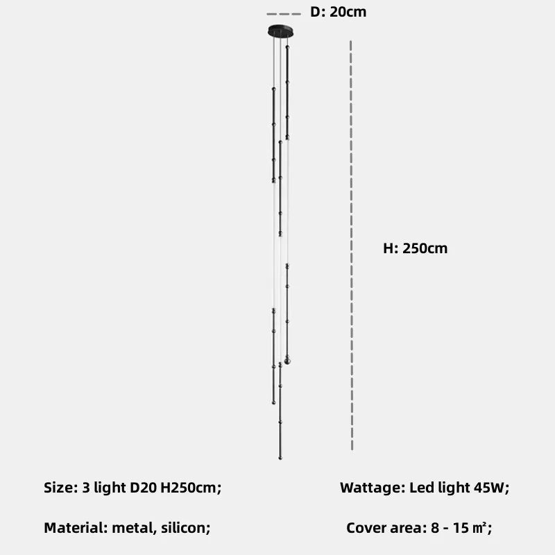 مصابيح DecorBites™ المعلقة من الخيزران: فوانيس LED لدرج علوي على الطراز الاسكندنافي لديكور بسيط