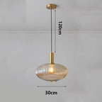 Modern Ring Glass Pendant Light