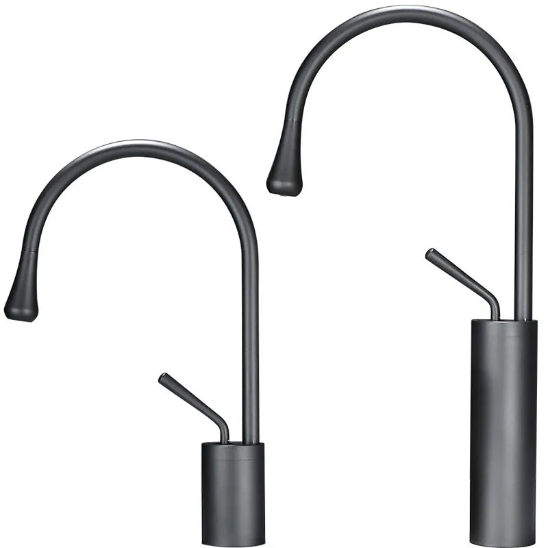 DecorBites™ Brushed Gold Basin Faucet Hot Cold Swivel Sink Water Crane
