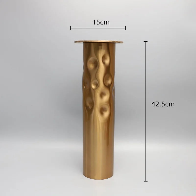 DecorBites™ Golden Metal Candlestick Holder Candelabrum for Room Decor