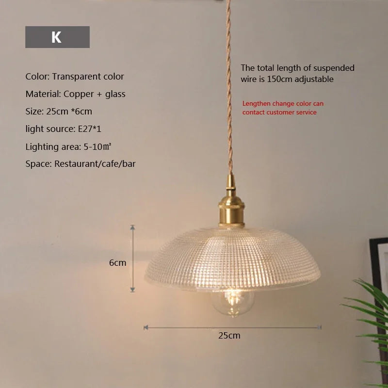 Nordic Glass Pendant Light in Brown and Polished Chrome