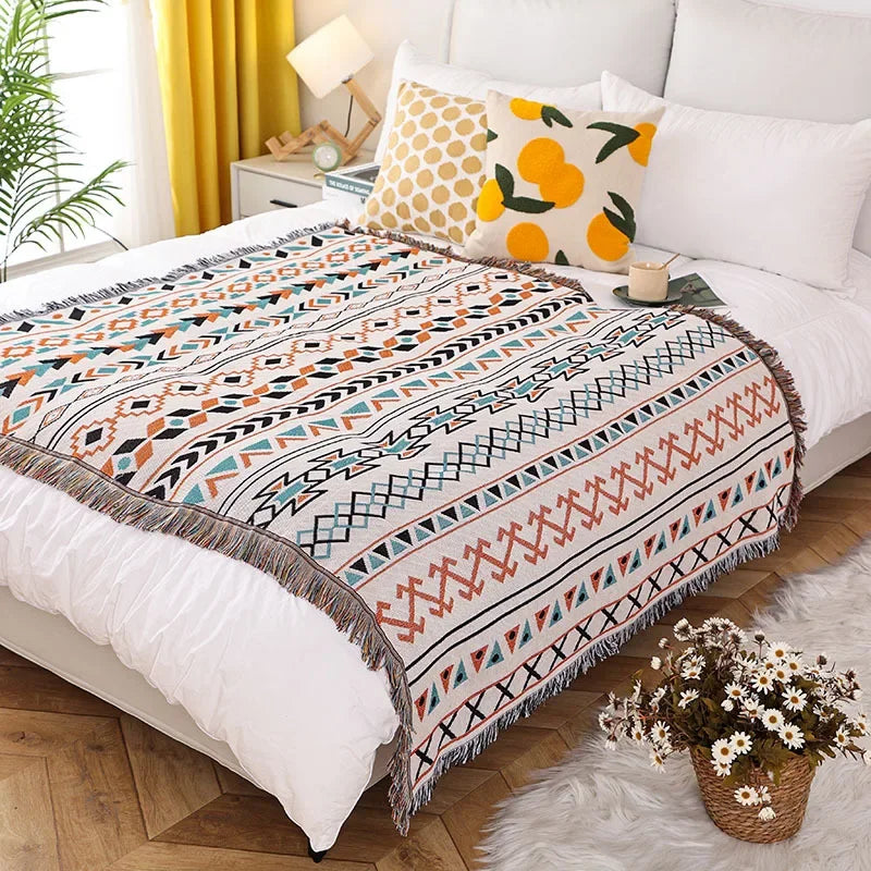 DecorBites™ Knitted Nordic Outdoor Sofa Blanket - Home Decor Aesthetics & Camping Picnic Mat