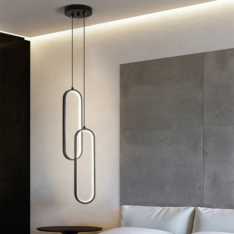 Nordic Black Metal Pendant Light Fixture