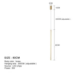 Modern Black Aluminum Linear Pendant Light