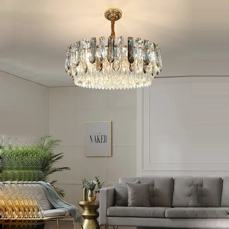 DecorBites™ Crystal Modern Pendant Light: Luxury Indoor Fixture for Home Decor