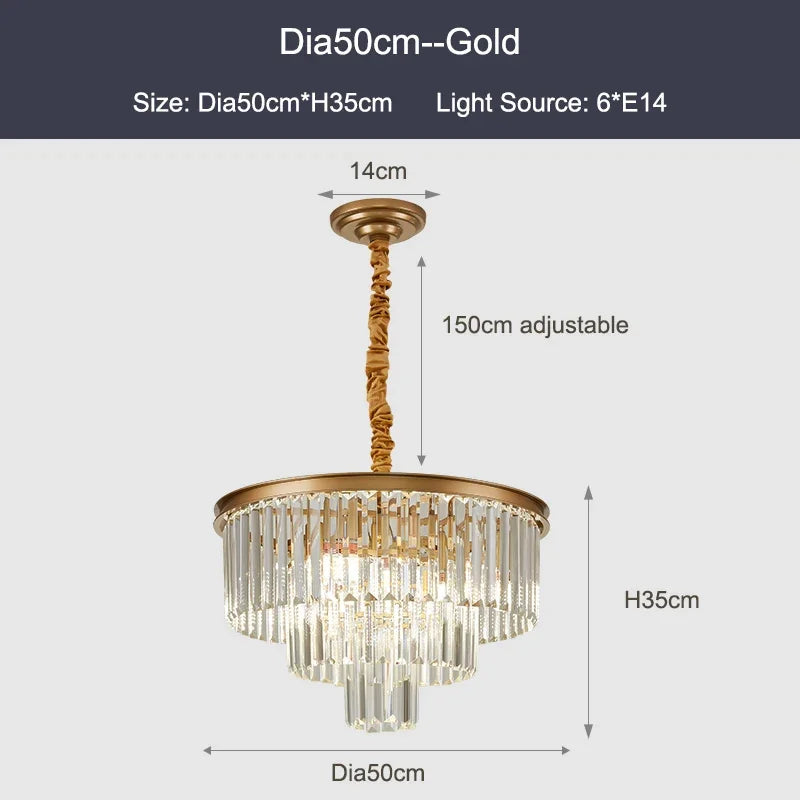 DecorBites™ Crystal Ceiling Chandelier: Modern Black Gold LED Pendant Lamp for Luxury Living Room
