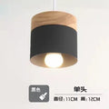 Nordic Macaron Wood & Iron Pendant Light