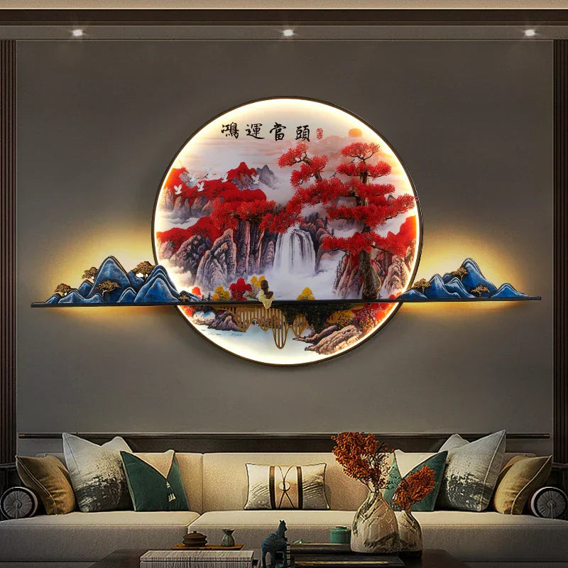 مصباح حائط DecorBites™ LED بتصميم شجرة صنوبر لتزيين المنزل