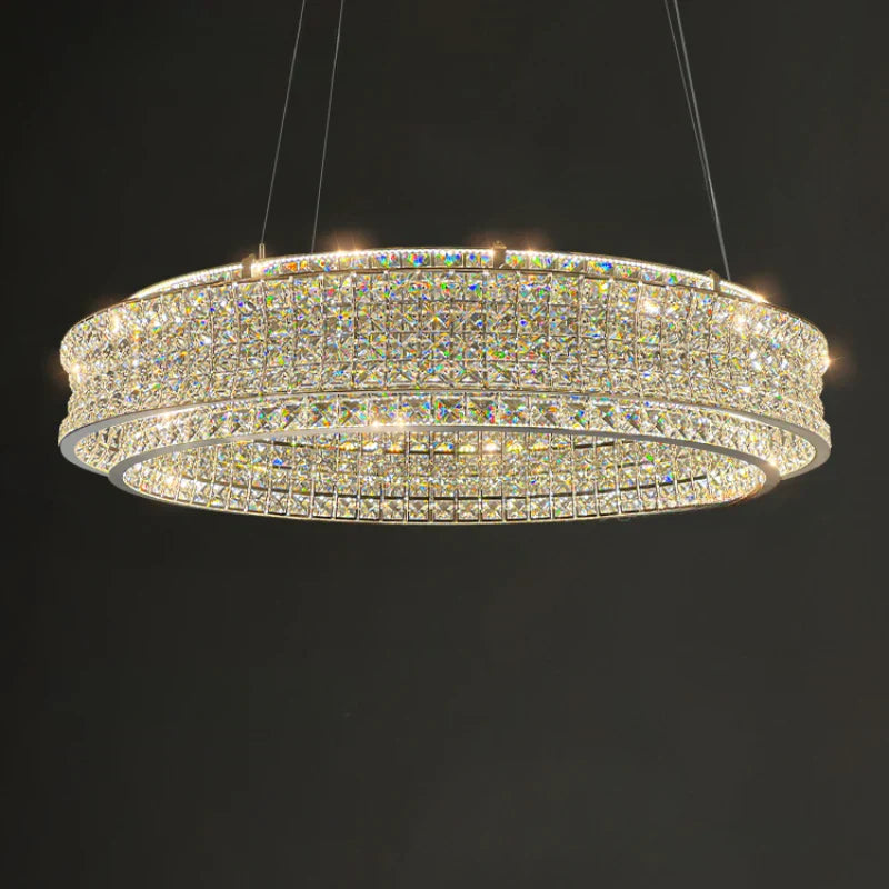Lustre de luxe en cristal K9 DecorBites™ pour restaurant, bar, hôtel, lampes LED