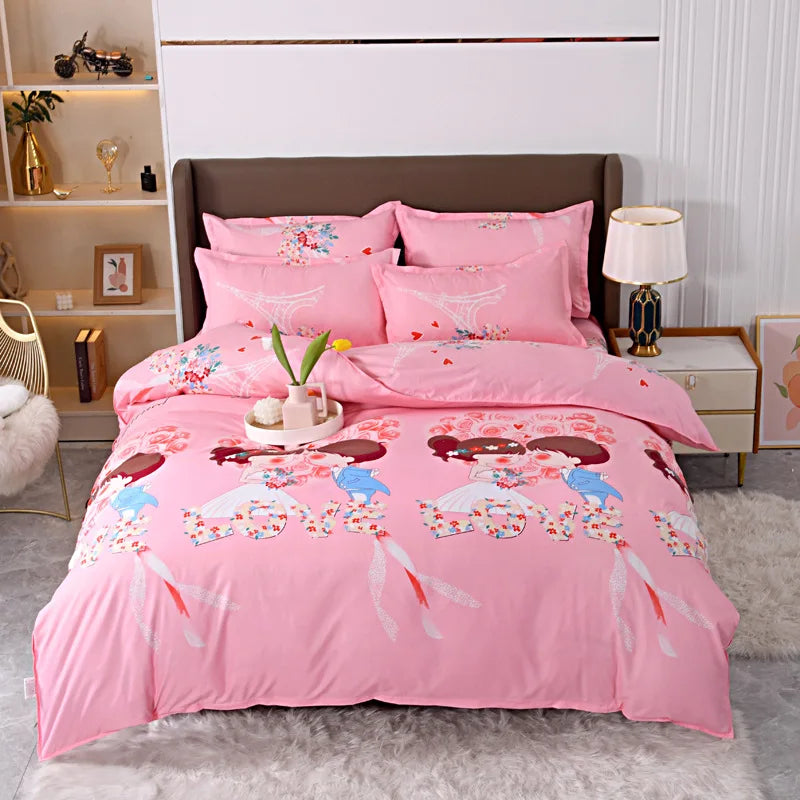 DecorBites™ Leopard Print Soft Bedding Set Duvet Cover Kit - High Quality, Skin Friendly, Comfortable