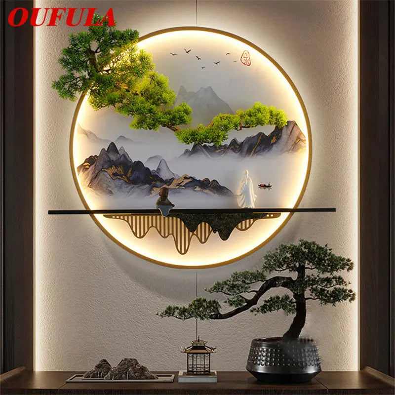 مصباح أبليك جداري بمصابيح LED للمناظر الطبيعية من DecorBites™ للمنزل وغرف المعيشة والنوم