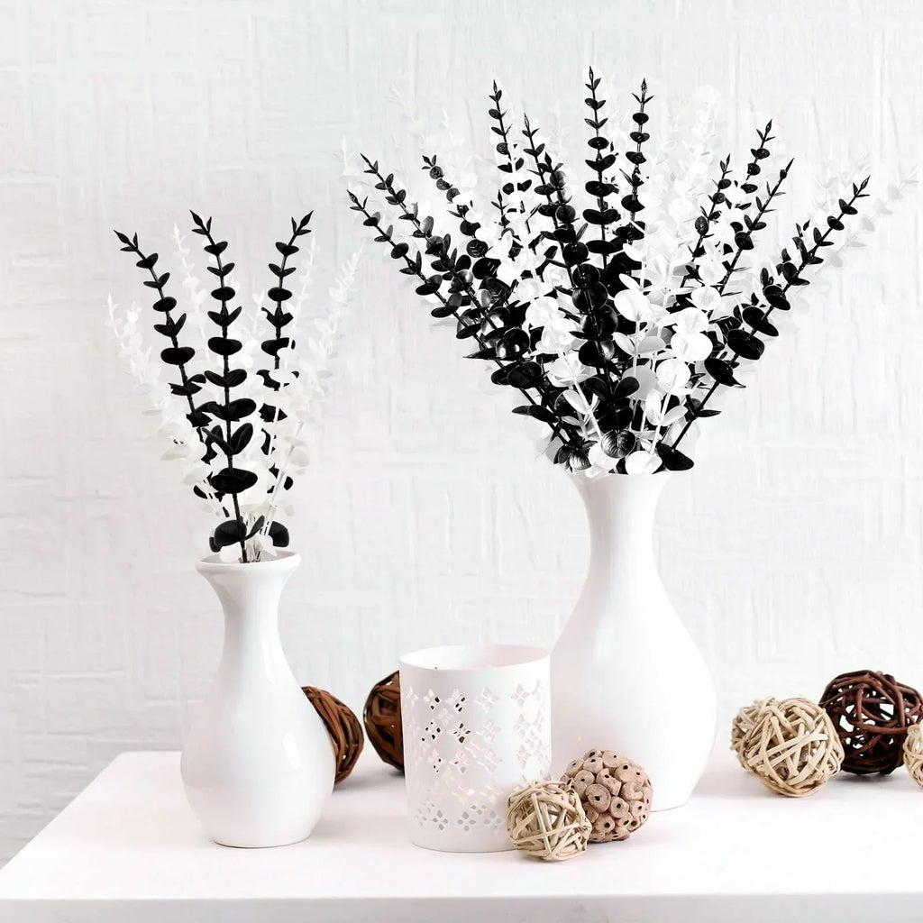 DecorBites™ ساق أوراق الأوكالبتوس الذهبية ×10 - ديكور صناعي لحفلات الزفاف الخريفية يمكنك تنفيذه بنفسك