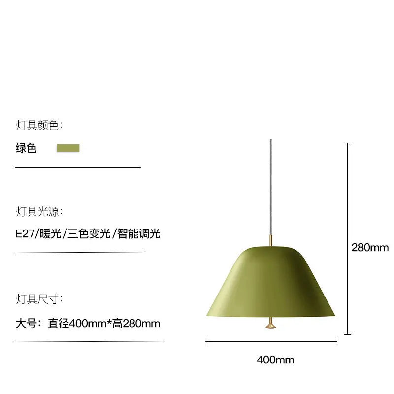 DecorBites™ Acrylic Green Dimmable Hand Sweep Induction LED Pendant Lamp