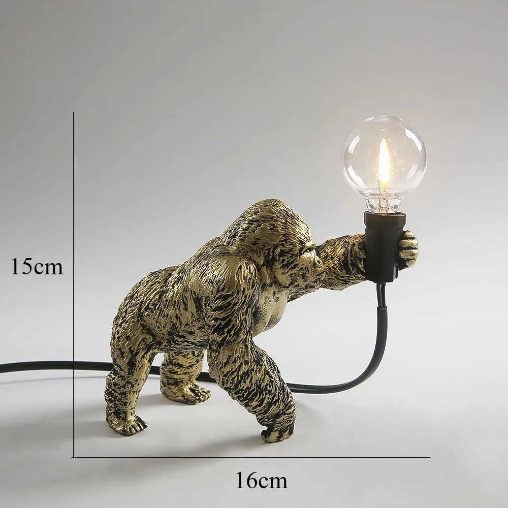 DecorBites™ Gorilla Night Light Indoor Decor Resin Small Lamp