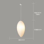 Japandi White Rice Paper Akari Pendant Light