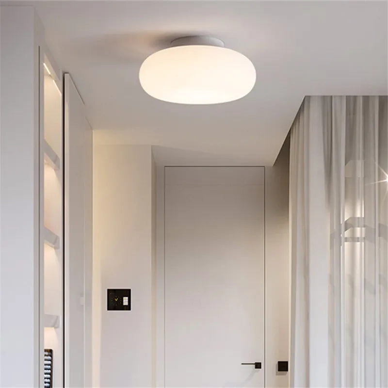 DecorBites™ Itka Pendant Lamp - Minimalist White Lamp Shade for Dining Table, Bedroom, Kitchen