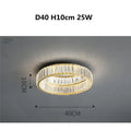 DecorBites™ Gold Steel LED Dimmable Ceiling Lights Luxury Crystal Fixture