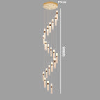 Nordic Multi-Light Iron And Acrylic Pendant Light