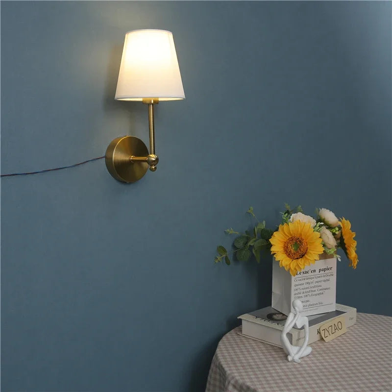 DecorBites™ Black & Gold LED Retro Wall Lamp Luxury Sconce Lighting for Bedroom