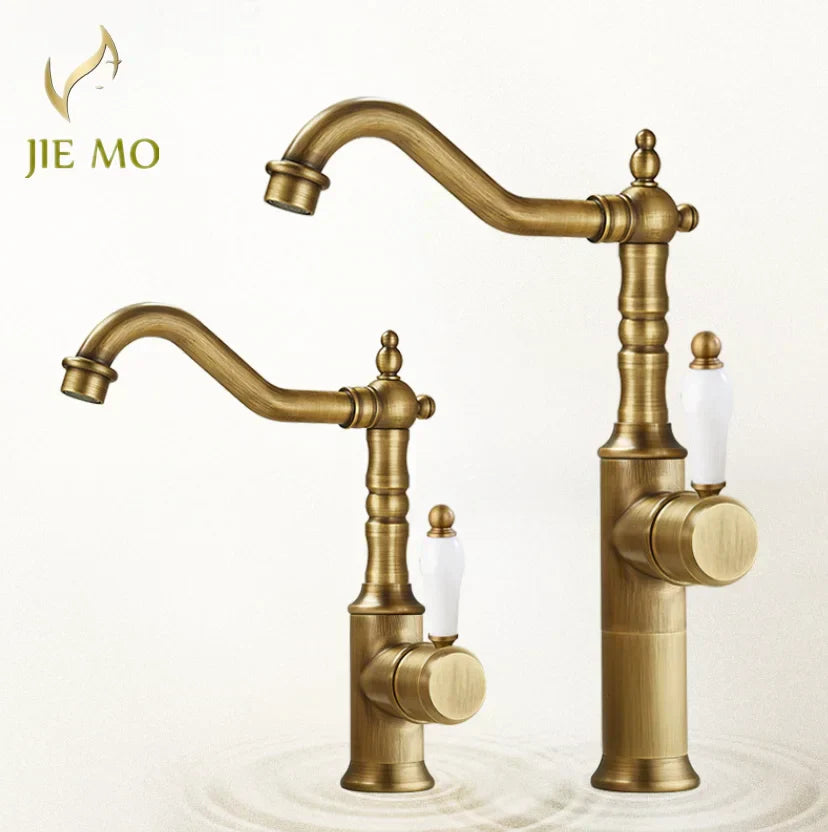 DecorBites™ Gold Luxury Kitchen Faucet for Household Sink, Hot and Cold Water Mixer