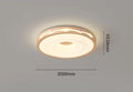 DecorBites™ Cream Wind Walnut Round Master Bedroom Lamp Warm Retro Hanging Ball Ceiling