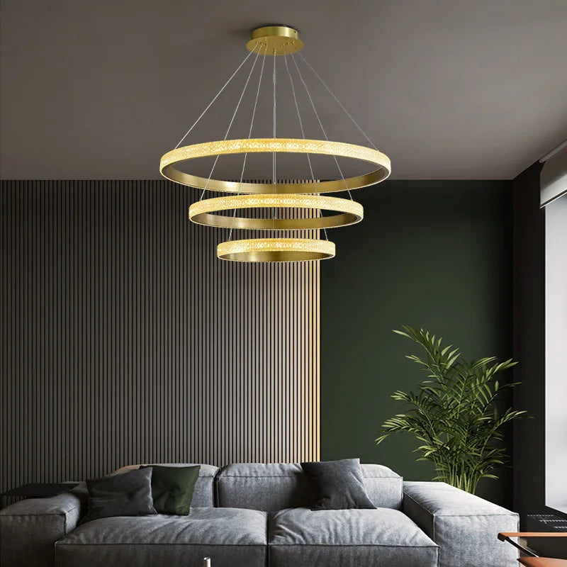 ثريا LED من DecorBites™: إضاءة معلقة عصرية بسيطة لغرفة المعيشة وغرفة الطعام والمطبخ وغرفة النوم في المنزل