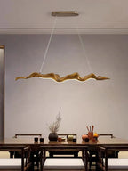 Vintage Resin Leaf Pendant Light With Iron Finish