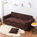 DecorBites™ 3D Solid Embossed Thick Sofa Cover Slipcovers - Spandex Stretch Couch Case