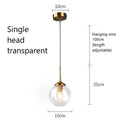 DecorBites™ Glass Pendant Lights: Nordic LED Hanging Lamp for Kitchen, Dining Room, Bedroom.