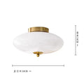 DecorBites™ Cream White Glass Ceiling Lamp | LED Bauhaus Dining Room Decor