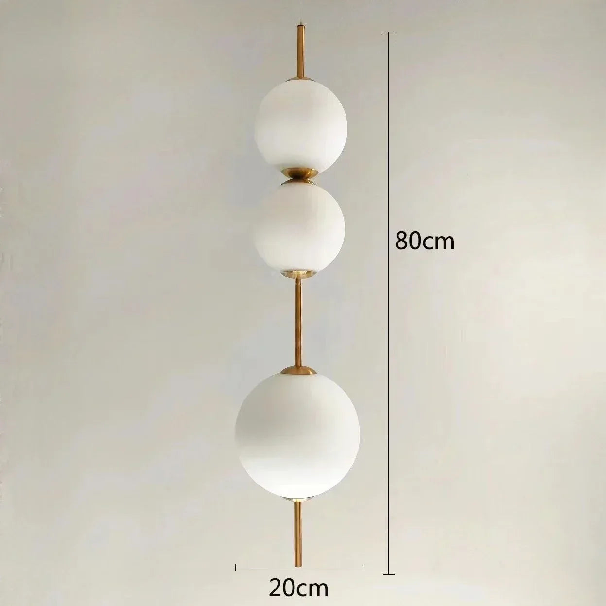 مصباح قلادة زجاجي كروي LED من DecorBites™ للمطاعم الحديثة والمقاهي وغرف النوم والمطابخ