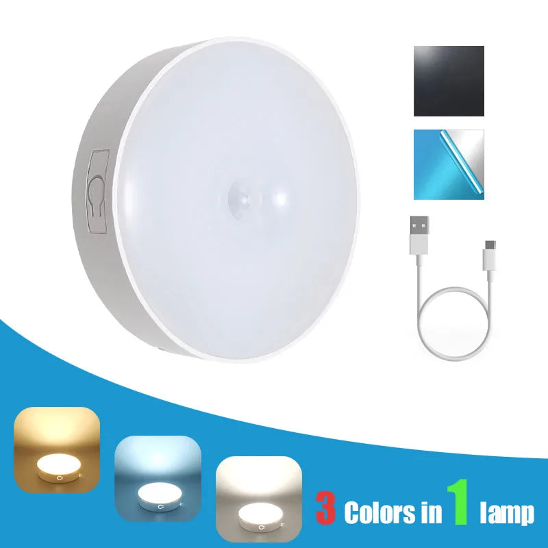 DecorBites™ مصباح LED 3 في 1 بمستشعر حركة للخزائن والدواليب