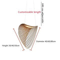 DecorBites™ Birch Wood LED Pendant Lamp for Home Decor and Art Lighting