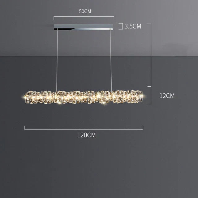 DecorBites™ Elegant Crystal Pendant Chandelier for Modern Dining Rooms
